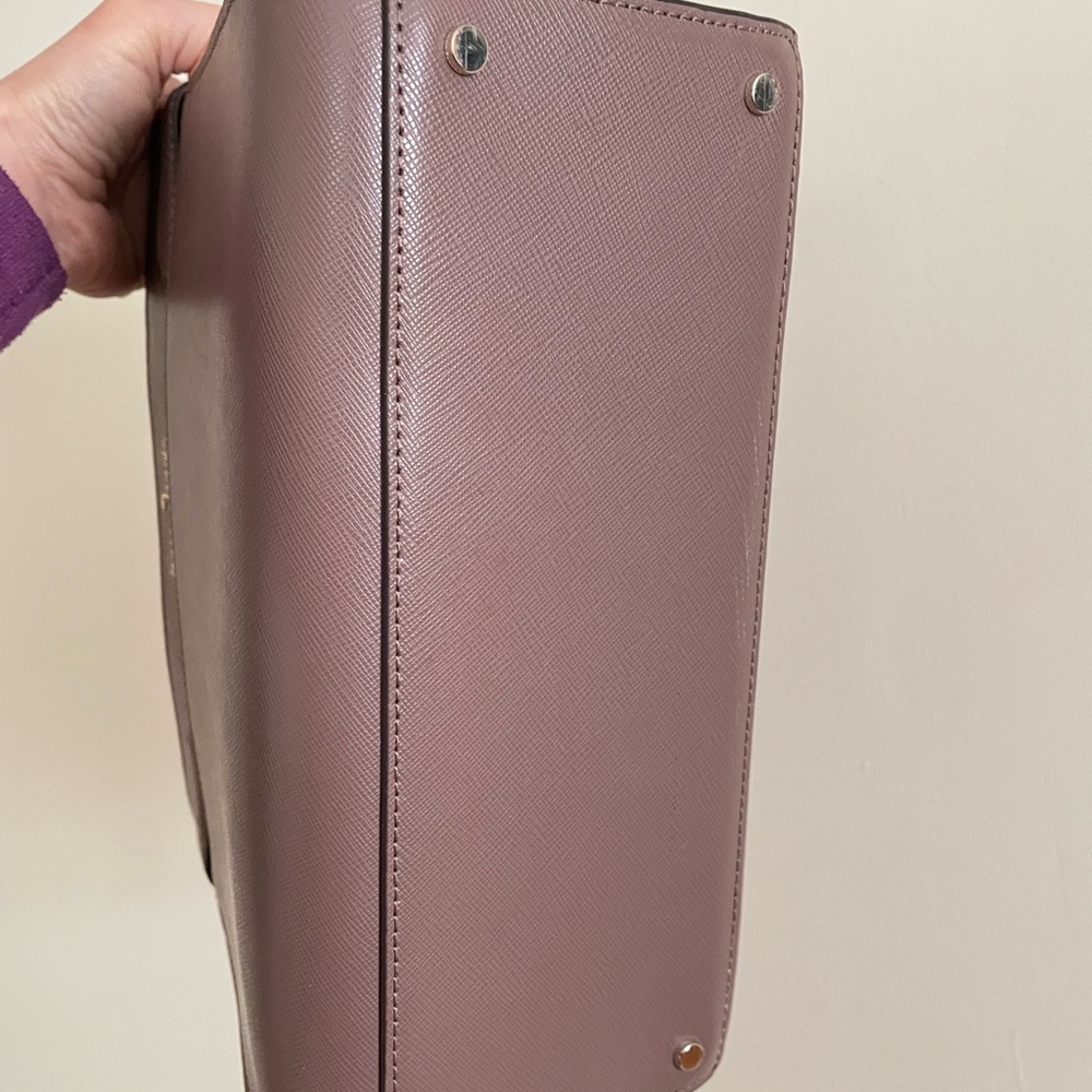 Kate Spade Saffiano leather satchel mauve color CLEAN - Picture 3 of 10